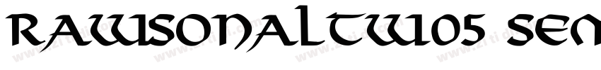 RawsonAltW05 SemiBo字体转换